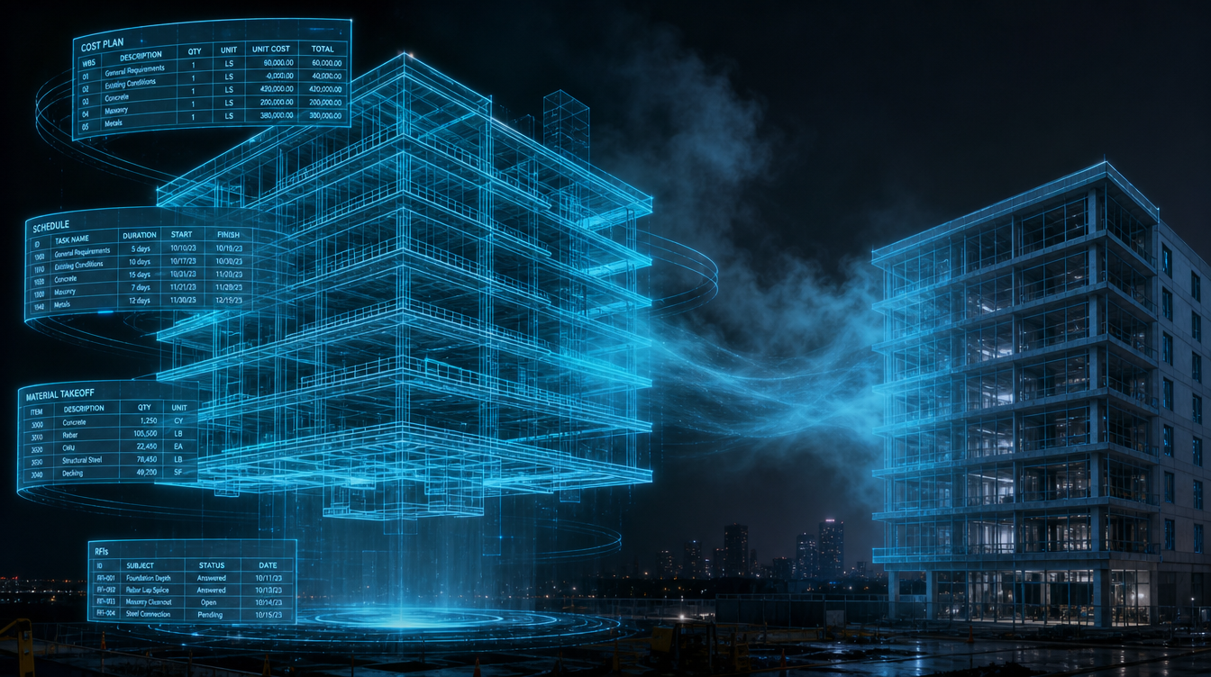 Modelo BIM, base de datos y gemelo digital: lo que todo contador necesita saber